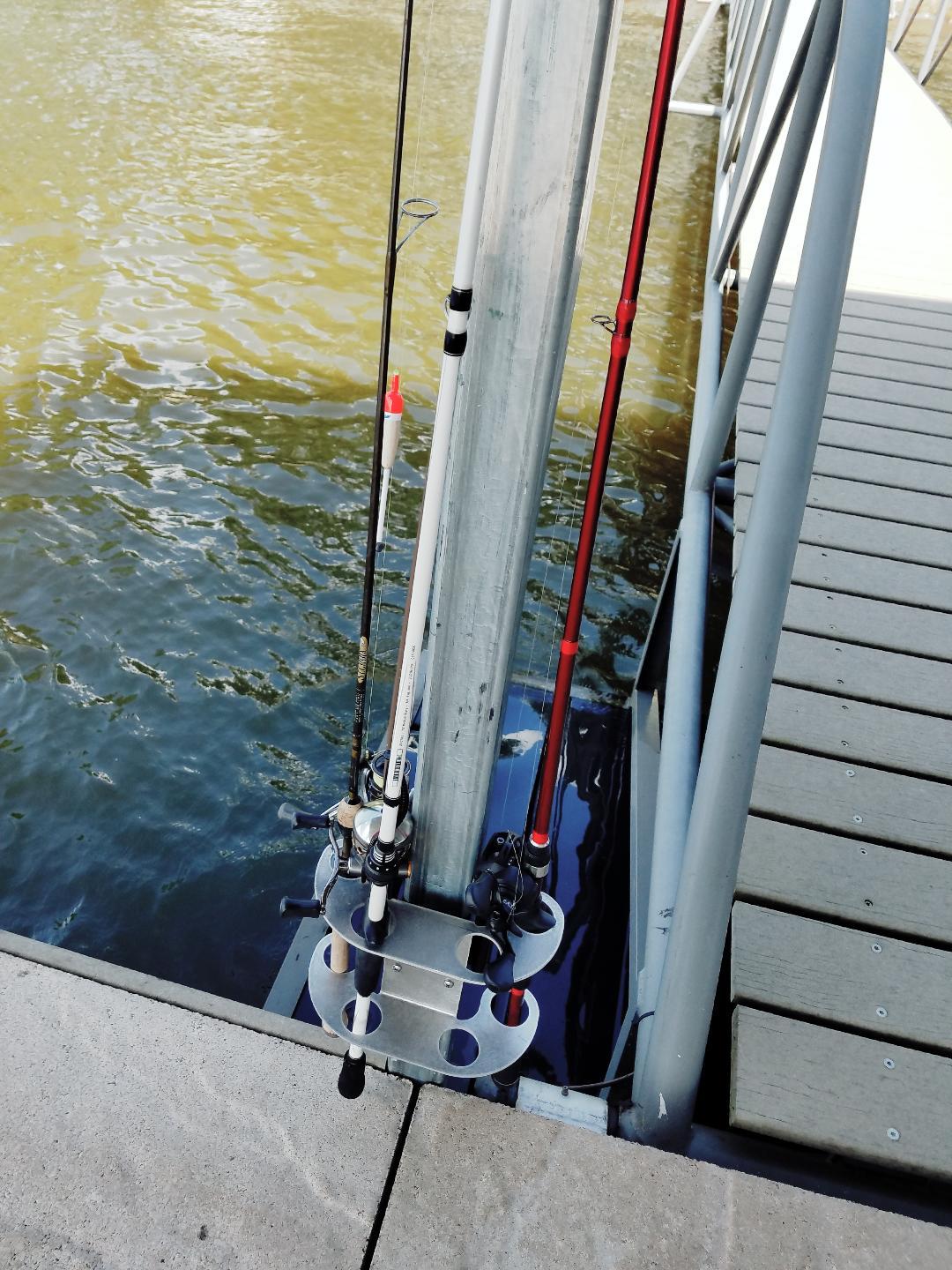 Dock Mounted Fishing Rod Caddy - Dock Essentials