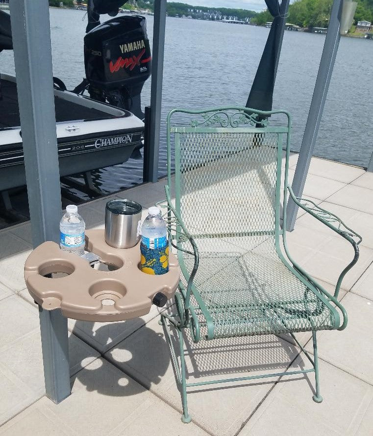 Dock Mounted Table beverage holder